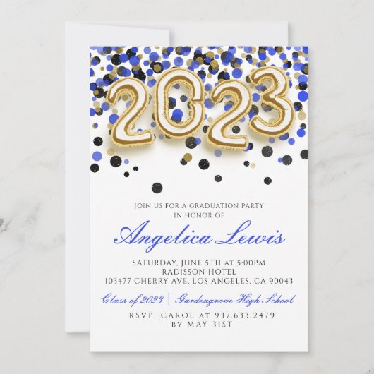 Classe de 2023 Graduation Party Invitation (Devant)