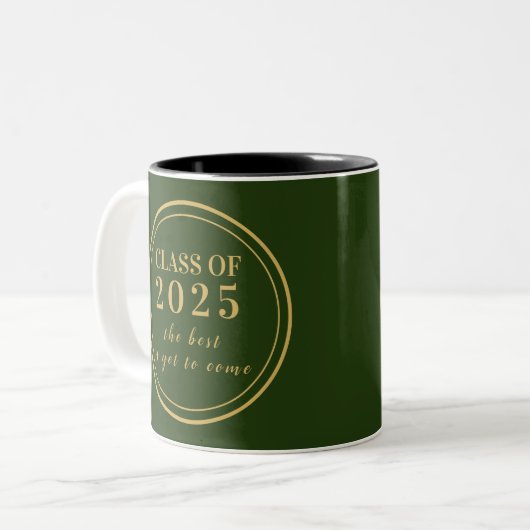 Classe de 2023 Graduation Senior Monogram Mug (Devant gauche)