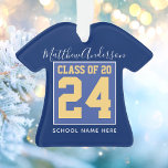 Classe de 2024 Elégant Royal Blue & Gold Graduatio<br><div class="desc">Félicitations Classe de fin d'études de 2024</div>