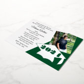 Classe de 2024 Graduation Cap Foil Invitation (Rotation)