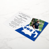 Classe de 2024 Graduation Cap Foil Invitation (Rotation)