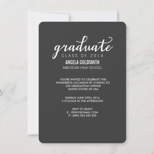 CLASSE DE 2024 PHOTO INVITATION (Dos)