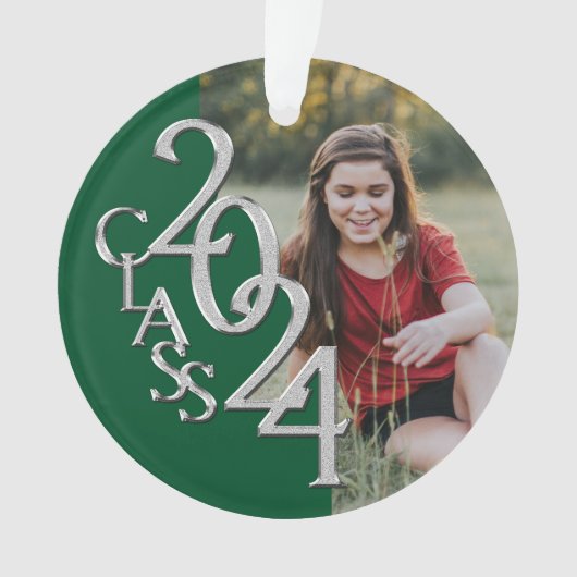 Classe de 2024 Vert et argent avec photo (devant)