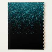 Classe De 2025 Black Turquoise Parties scintillant (Dos)