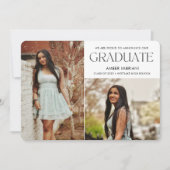 Classe de 2025 Deux Faire-part de graduation photo (Devant)