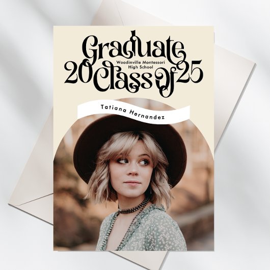 Classe de 2025 Faire-part de fin d'études secondai