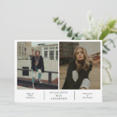 Classe de 2025 Faire-part de graduation 2 Photos (Debout devant)