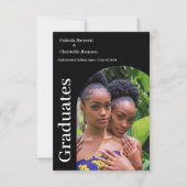 Classe de 2025 faire-part de graduation double (Devant)