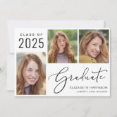 Classe de 2025 Faire-part d'obtention d'un diplôme (Devant)