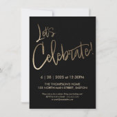 Classe de 2025 Faire-part et Invitation (Dos)