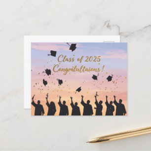 Classe de 2025 - Félicitations !" Carte postale
