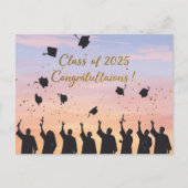 Classe de 2025 - Félicitations !" Carte postale (Devant)