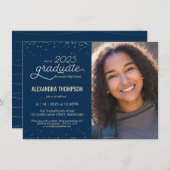 Classe de 2025 Graduation Invitation avec/ Photo (Devant / Derrière)