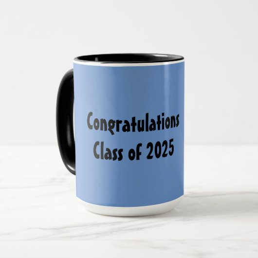 Classe de 2025 Graduation Mug (Devant gauche)