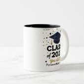 Classe de 2025 Graduation Mug - Bold & Fun (Devant droit)