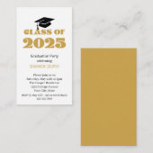Classe de 2025 Graduation Party Invitation Inserti (Devant / Derrière)