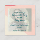 Classe de 2025 Mini Photo Graduation Invitation (Dos)