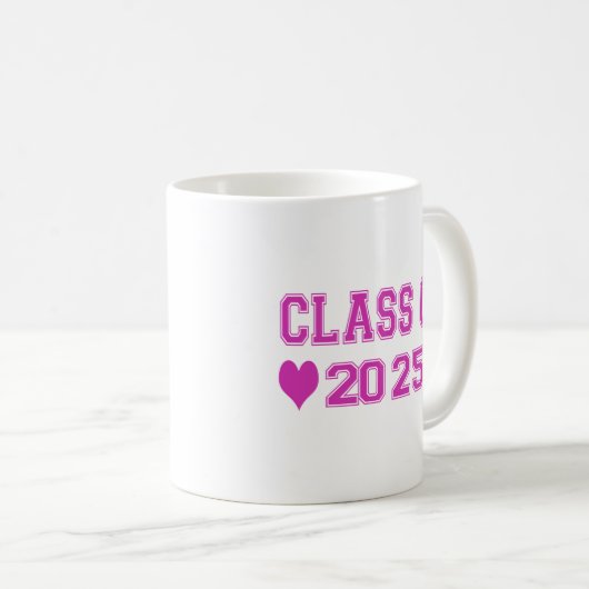 Classe De 2025 Mug (Devant droit)