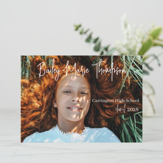 Classe de 2025 Photo Graduation Faire-part (Debout devant)