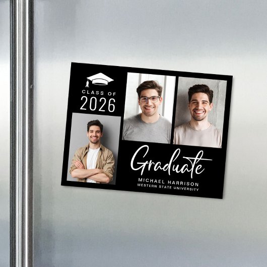 Classe de 2025 Photo Graduation Magnet Faire-part