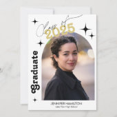 Classe De 2025 Photo Graduation Party Invitation (Devant)