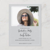 Classe de 2025 Photo Mini Graduation Invitation (Dos)