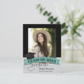 Classe de 2025 Photo Mini Graduation Invitation (Debout devant)