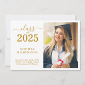 Classe de 2025 Photo Moderne Graduation Faire-part (Devant)