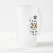Classe de 2025 Pink & Gold Graduation Mug (Devant droit)