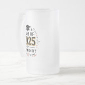 Classe de 2025 Pink & Gold Graduation Mug (Devant gauche)