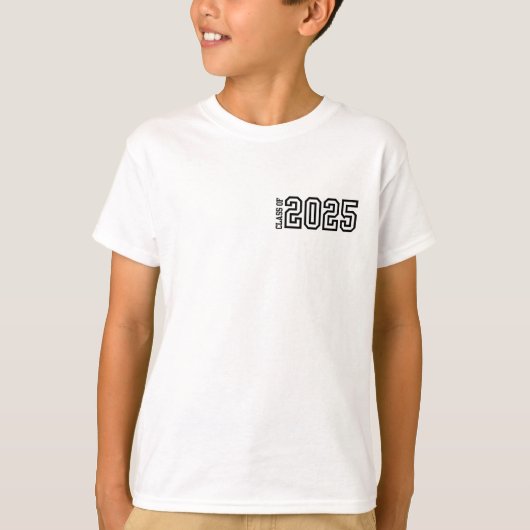 Classe de 2025 t-shirt de remise de diplômes pour  (Devant)