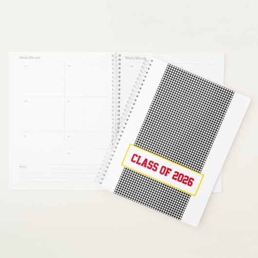 Classe de 2026 Grad Senior School Spirit Check Fun (Devant avec enveloppe)