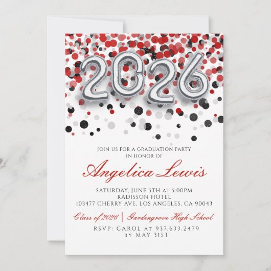 Classe de 2026 Graduation Party Invitation (Devant)