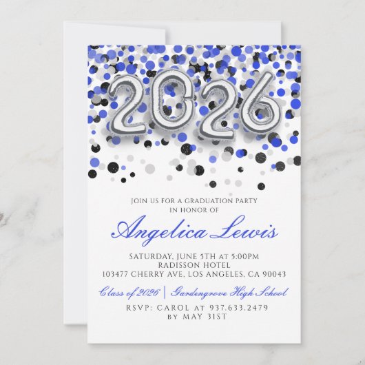 Classe de 2026 Graduation Party Invitation (Devant)
