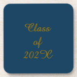 Classe de 202X Graduation dessous de verre en plas<br><div class="desc">Classe Classy de 202X Design de Graduation</div>