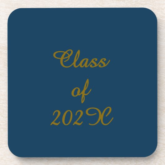 Classe de 202X Graduation dessous de verre en plas (Devant)