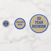 Classe de 20 ans Réunion table confetti (Derrière)