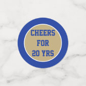 Classe de 20 ans Réunion table confetti (Petit recto)