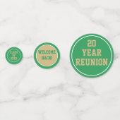 Classe de 20 ans Réunion table confetti (Derrière)