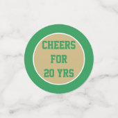 Classe de 20 ans Réunion table confetti (Petit recto)