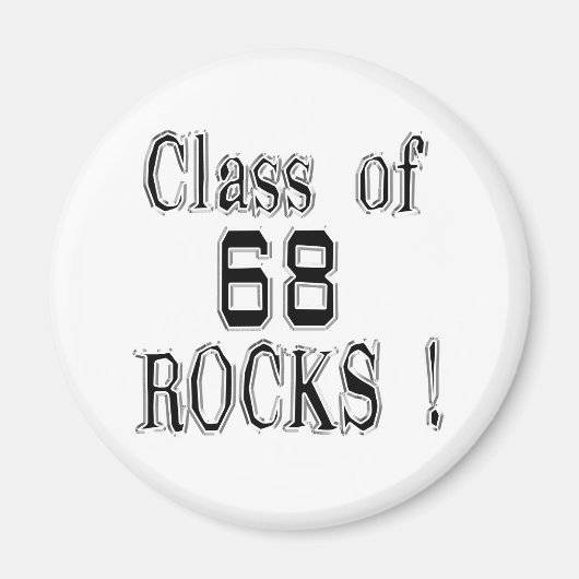 Classe de '68 Rocks ! Magnet (Devant)