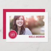 CLASSE DE BADGE 2013 | INVITATION À LA DIPLÔME (Devant / Derrière)