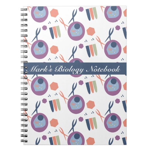 Classe de biologie Cellule Lab Carnet noir (Devant)