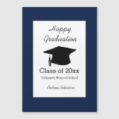 Classe de carte magnétique Blue Graduation 2025 (Devant)