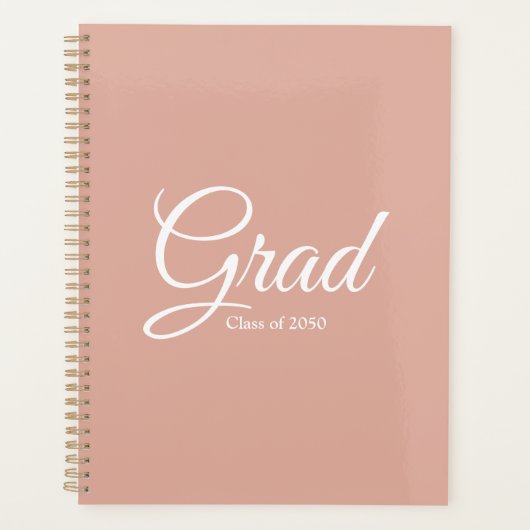 Classe de classe supérieure année rose pâle texte (Devant)