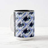 Classe de diplôme Casquette et diplôme Mug bleu (Devant gauche)