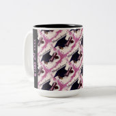 Classe de diplôme Casquette et diplôme Mug rose (Devant gauche)