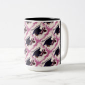 Classe de diplôme Casquette et diplôme Mug rose (Devant droit)