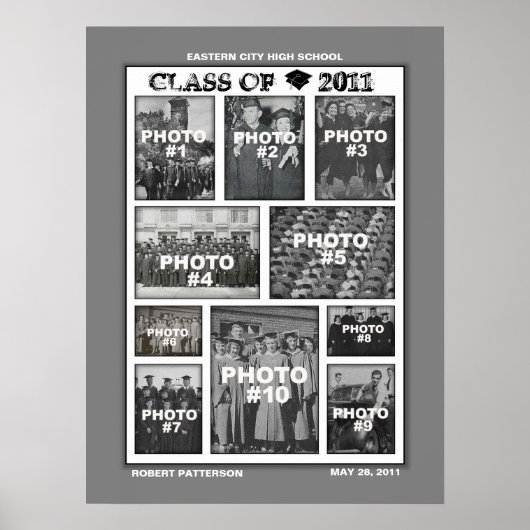 Classe de diplôme de 2011 Photo Collage 3 Poster (Devant)