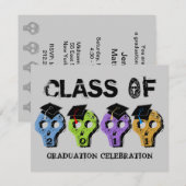 Classe de diplômes de 2011 Invitation 5 (Devant / Derrière)